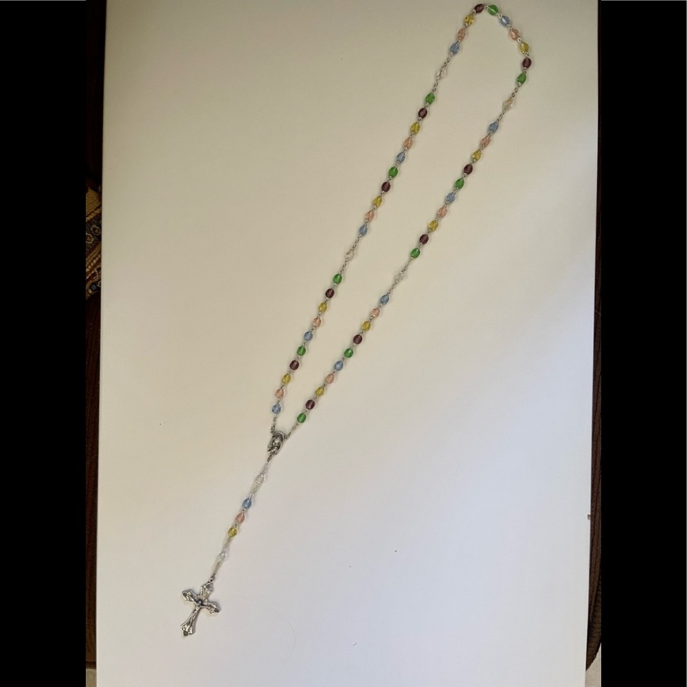 Rosary with real crystal beads - Picture 4 of 15